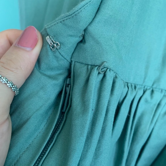 Vintage Inspired Teal Day Dress - Picture 5 of 8
